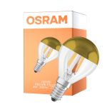 Osram Classic LED E14 Kugel Fadenlampe Klar 4W 380lm - 827 Extra Warmweiß | Ersatz Für 34W
