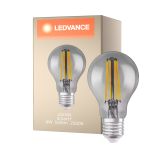 Ledvance Smart+ Wifi E27 Birne Classic Fadenlampe Smoke 6W 540lm - 825 Extra Warmweiß | Dimmbar - Ersatz für 50W