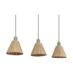 Ledvance LED Pendelleuchte Decor Rattan Linear Braun | Geeignet für 3x E27