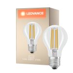 Ledvance Classic LED E27 Birne Fadenlampe Klar 7.2W 806lm - 927 Extra Warmweiß | Höchste Farbwiedergabe - Dimmbar - Ersatz für 60W