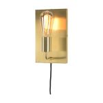 It's about RoMi Wandleuchte Madrid Eisen Gold L | Geeignet für 1x E27 