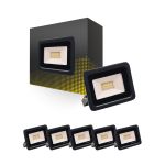 Mehrfachpackung 6x Bright Choice LED-Scheinwerfer 20W 2000lm 100D - 840 Kaltweiß | IP66 - Symmetrisch