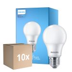 Mehrfachpackung 10x Philips Corepro LED Glühbirne E27 Birne Matt 4.9W 470lm - 827 Extra Warmweiß | Ersatz Für 40W