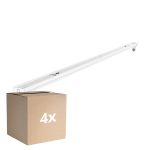 Mehrfachpackung 4x Noxion Deckenleuchte Click V2 LED T8 | Geeignet für 1x 60cm LED Röhre