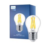 Philips MASTER LED E27 Kugel Fadenlampe Klar 3.5W 470lm - 922-927 Dim To Warm | Höchste Farbwiedergabe - Dimmbar - Ersatz Für 40W