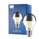 Philips Classic LED Glühbirne E27 Birne Spiegel 7.2W 650lm - 827 Extra Warmweiß | Dimmbar - Ersatz für 60W