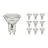 Mehrfachpackung 10x Noxion LED-Spot GU10 PAR16 4.8W 450lm 36D - 827 Extra Warmweiß | Ersatz für 50W