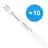 Mehrfachpackung 10x Osram LED Röhre T8 Superior (EM/Mains) High Output 11.4W 2000lm - 840 Kaltweiß | 105cm - Ersatz Für 38W