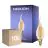 Mehrfachpackung 10x Noxion Lucent LED E14 Kerze Fadenlampe Messing BA35 4.5W 400lm - 822 Extra Warmweiß | Dimmbar - Ersatz Für 35W