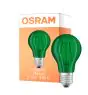 Osram LED Star Classic Decor E27 Birne Fadenlampe Matt 2.5W 45lm - Green |Ersatz Für 7W
