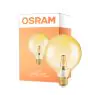Osram Vintage 1906 LED E27 Globe Fadenlampe Gold 125mm 2.8W 200lm - 824 Extra Warmweiß | Ersatz für 25W