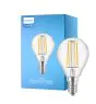 Philips Corepro LED Lustre E14 Kugel Fadenlampe Klar 4.3W 470lm - 827 Extra Warmweiß | Ersatz für 40W
