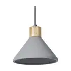 Ledvance Decor Beton/Stahl/Holz Pendelleuchte 220 Dunkel Grau | Geeignet für E27