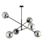 Emibig Pendelleuchte Linear Stahl Schwarz | Geeignet für 6x E14 - Max 10W