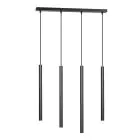 Emibig Pendelleuchte Selter Stahl Schwarz | Geeignet für 4x G9 - Max 8W