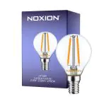 Noxion Lucent Lustre LED E14 Kugel Fadenlampe Klar 2.5W 250lm – Dimmbar - Ersatz für 25W