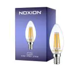 Noxion Lucent LED E14 Kerze Fadenlampe Klar 4.5W 470lm - 827 Extra Warmweiß | Dimmbar - Ersatz für 40W