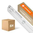 Mehrfachpackung 6x Ledvance LED Feuchtraumleuchte Feuchtigkeitsdicht 32W 4400lm - 840 Kaltweiß | 120cm 