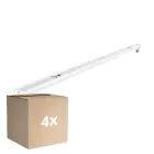 Mehrfachpackung 4x Noxion Deckenleuchte Click V2 LED T8 | Geeignet für 1x 150cm LED Röhre