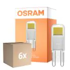 Mehrfachpackung 6x Osram LED Kapsel G9 Klar 1.8W 200lm - 827 Extra Warmweiß | Ersatz Für 20W