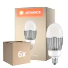 Mehrfachpackung 6x Ledvance LED Glühbirne HQL LED P E27 41W 5400lm - 827 Extra Warmweiß | Ersatz Für 125W