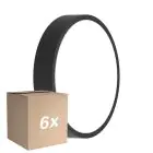 Mehrfachpackung 6x Ledvance LED-Wand- und Deckenleuchte Rund Schwarz 10W 1220lm - 830-840 CCT | 262mm - IP65 - Bewegungs- und Lichtsensor