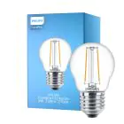 Philips Corepro LED Lustre E27 Kugel Fadenlampe Klar 2W 250lm - 827 Extra Warmweiß | Ersatz für 25W