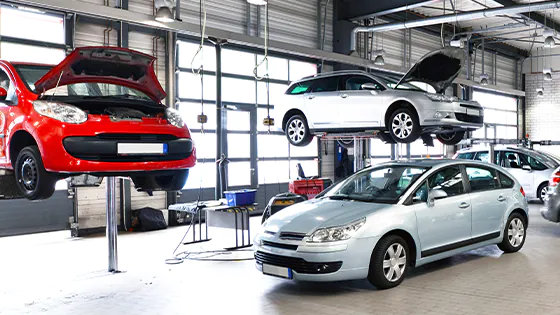 Werkstatt eines Autohauses